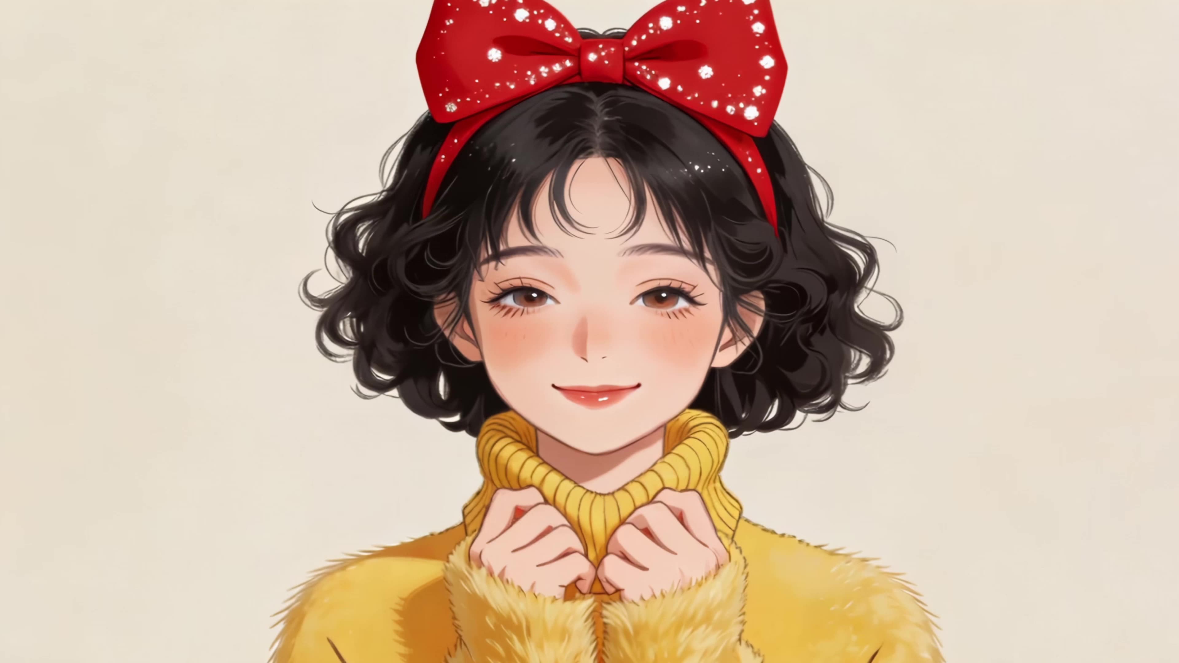 蝴蝶结美女