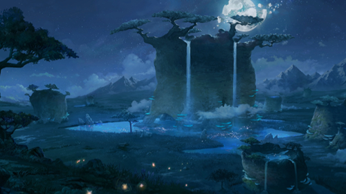 森林夜景