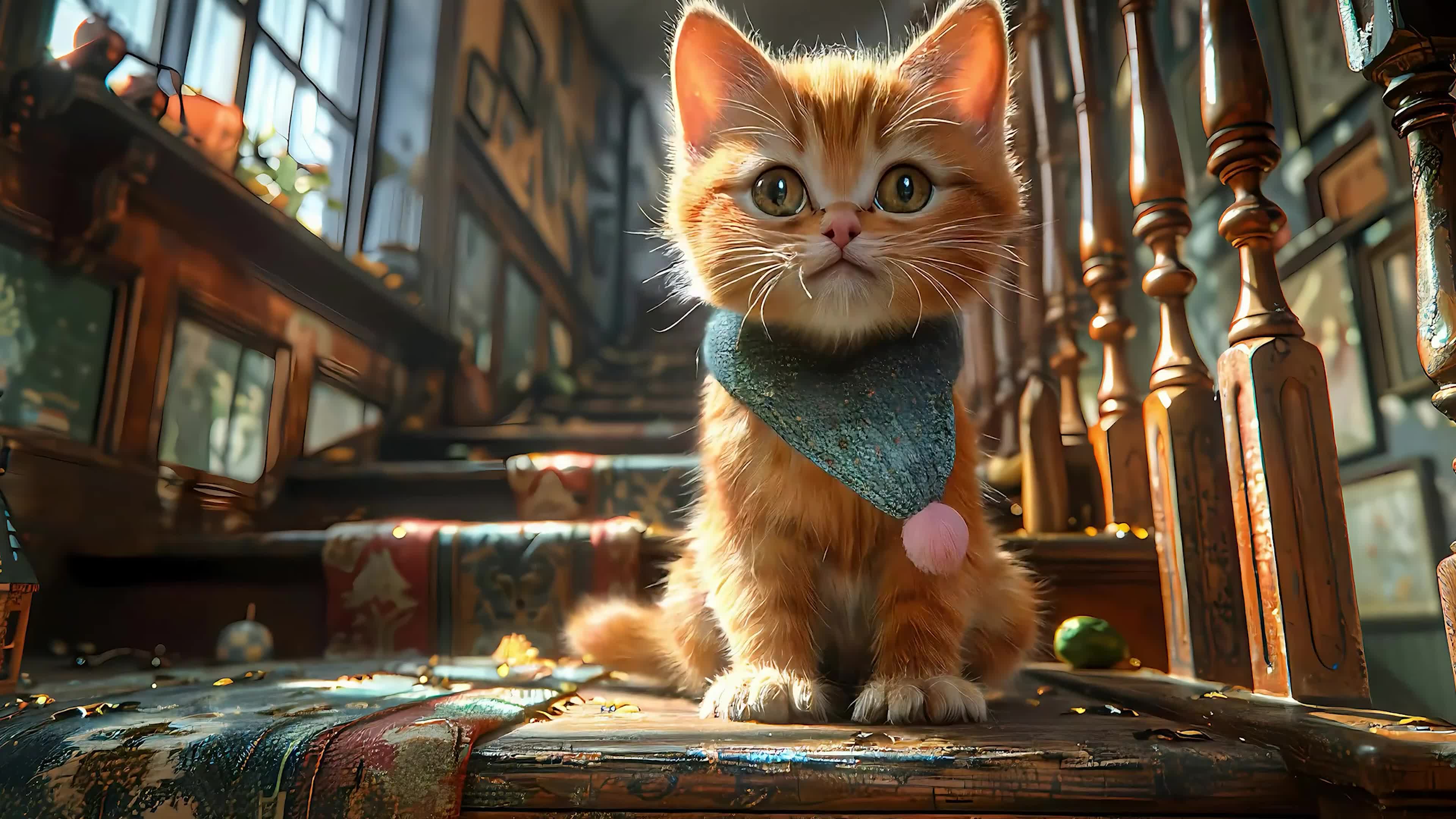 可爱黄色小猫咪
