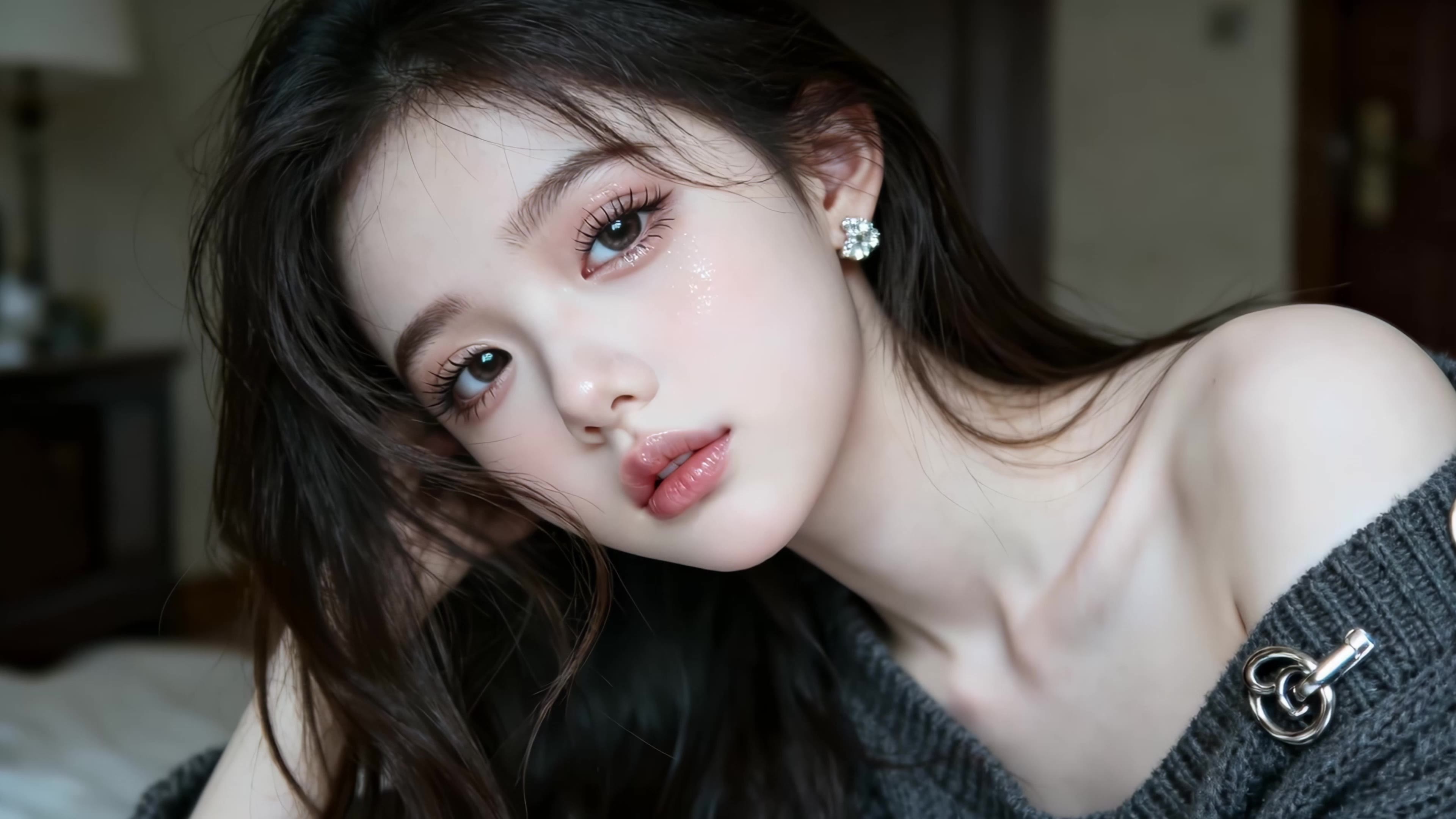 气质长发美人