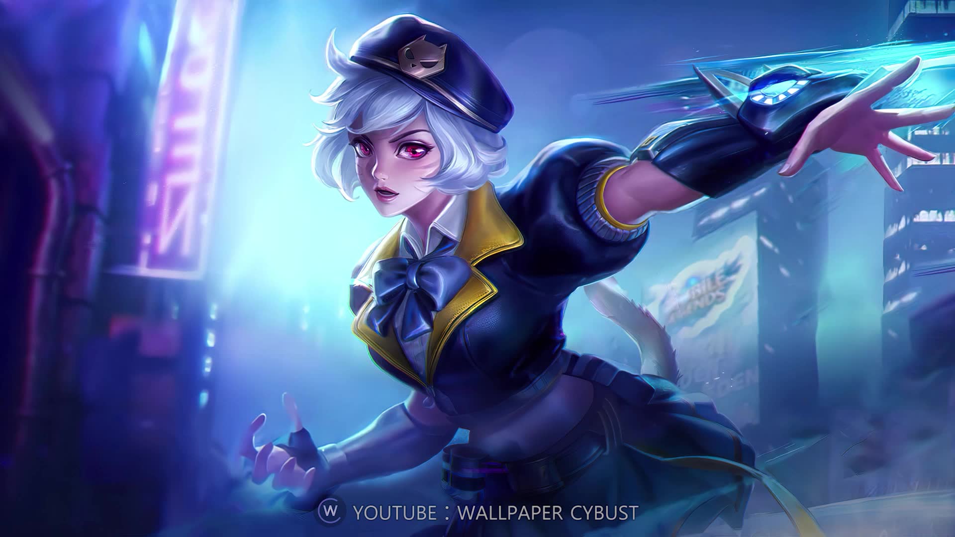 晚晚 少女指挥官 Mobile Legends: Bang Bang / YouTube壁纸 赛博爆裂