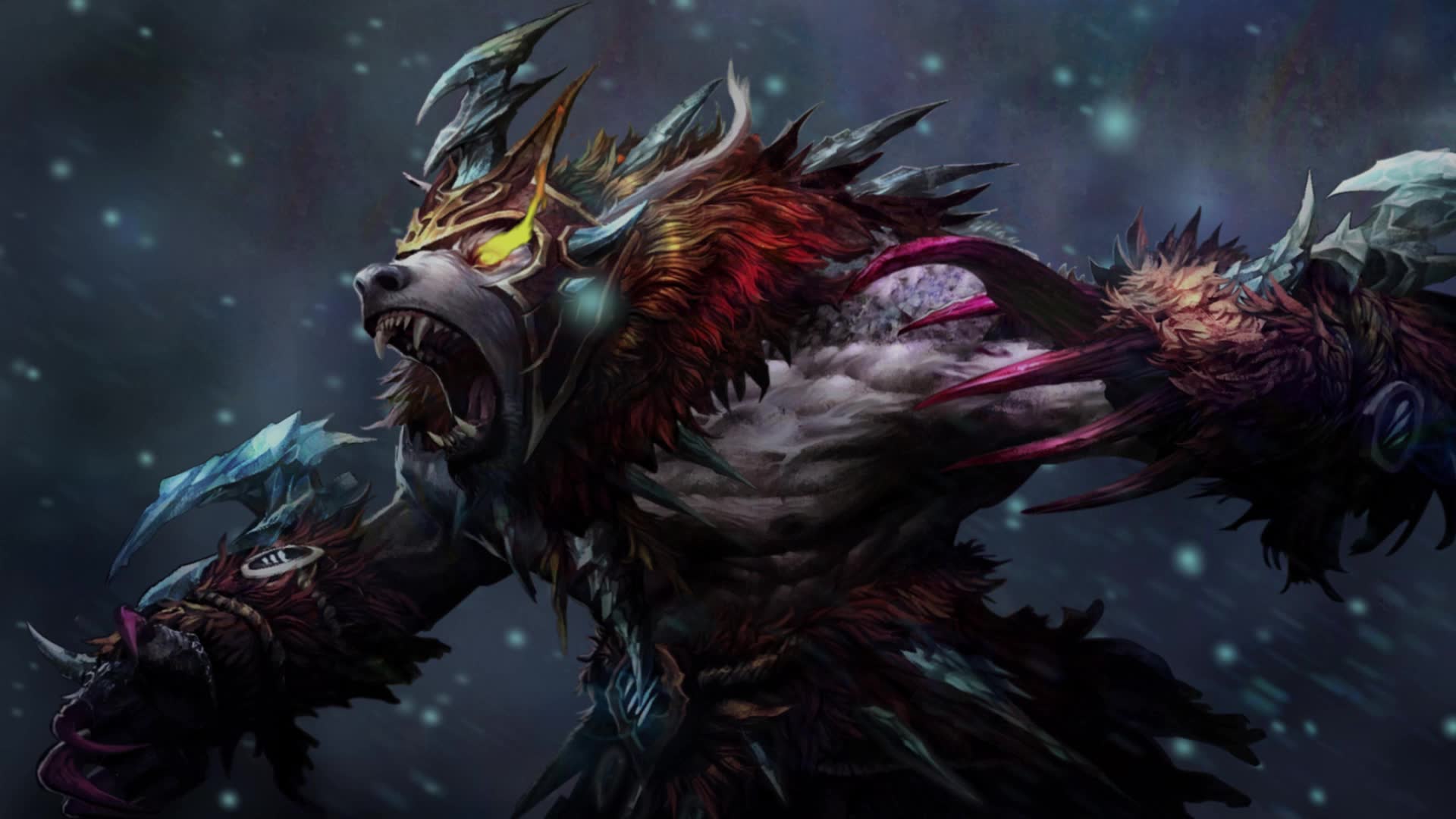 熊战士 - Dota 2 YouTube壁纸引擎 赛博爆裂