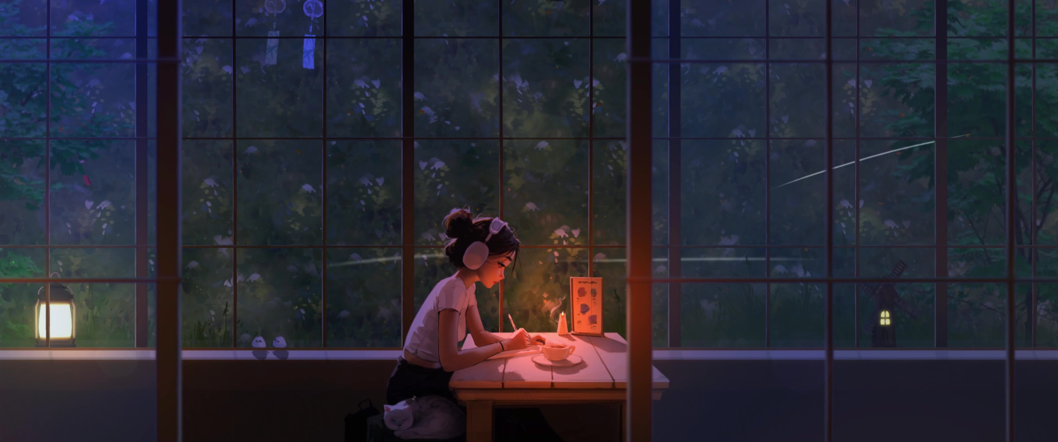 温馨Lo-Fi学习之夜 [4K]
