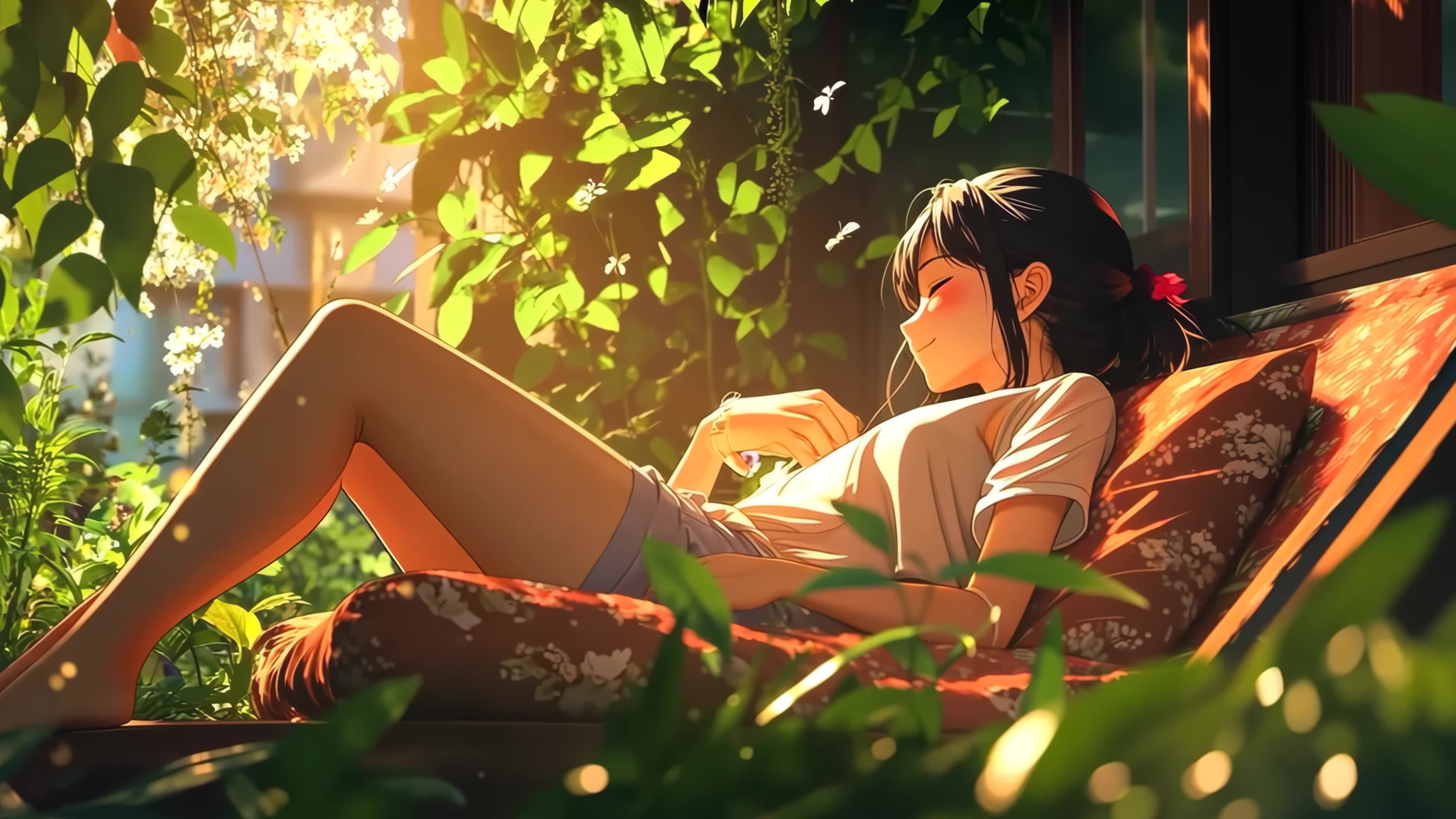 独处时光 | 动漫少女放松时刻 4k