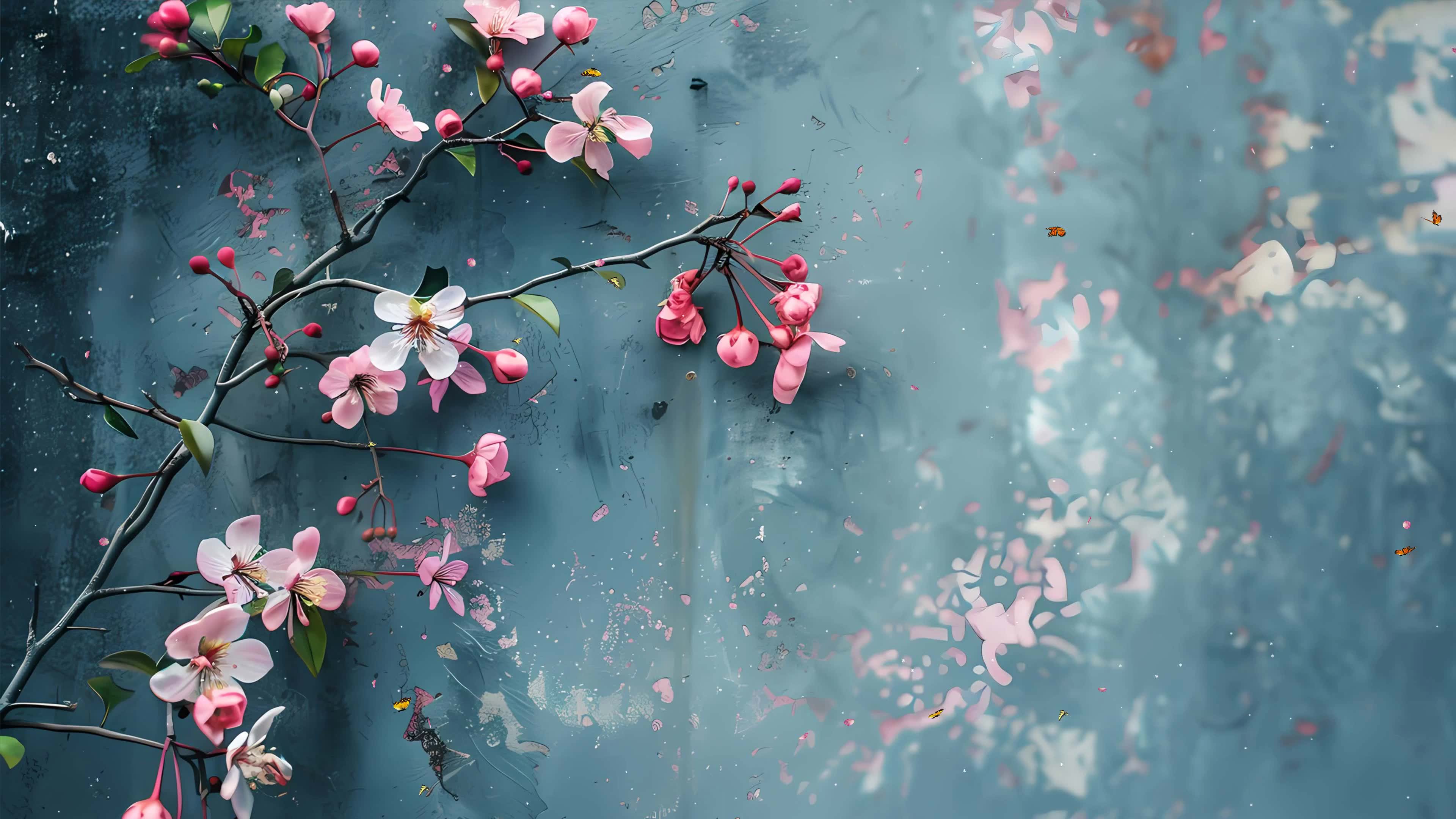 简约小清新梅花树