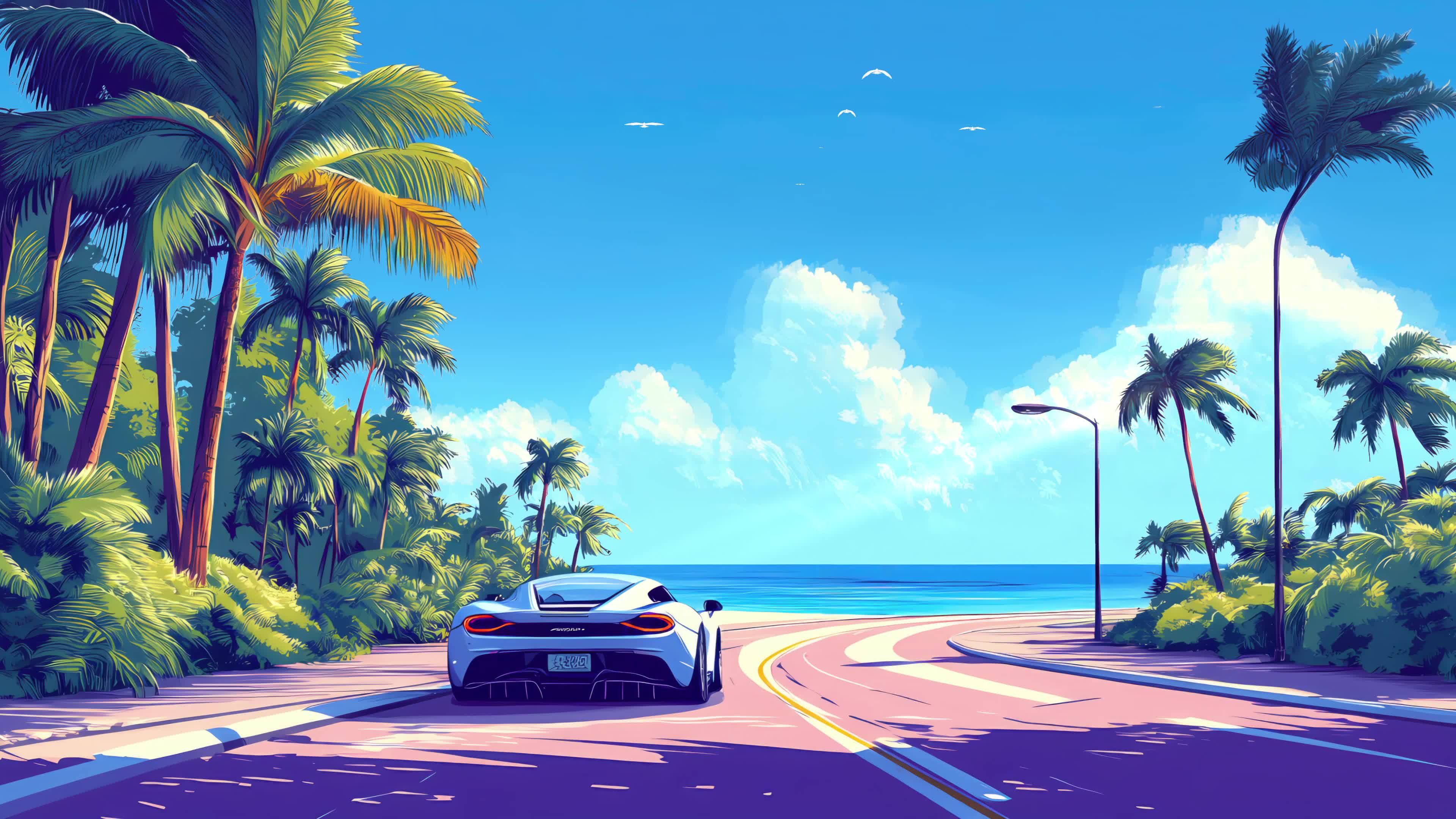 超跑海景公路