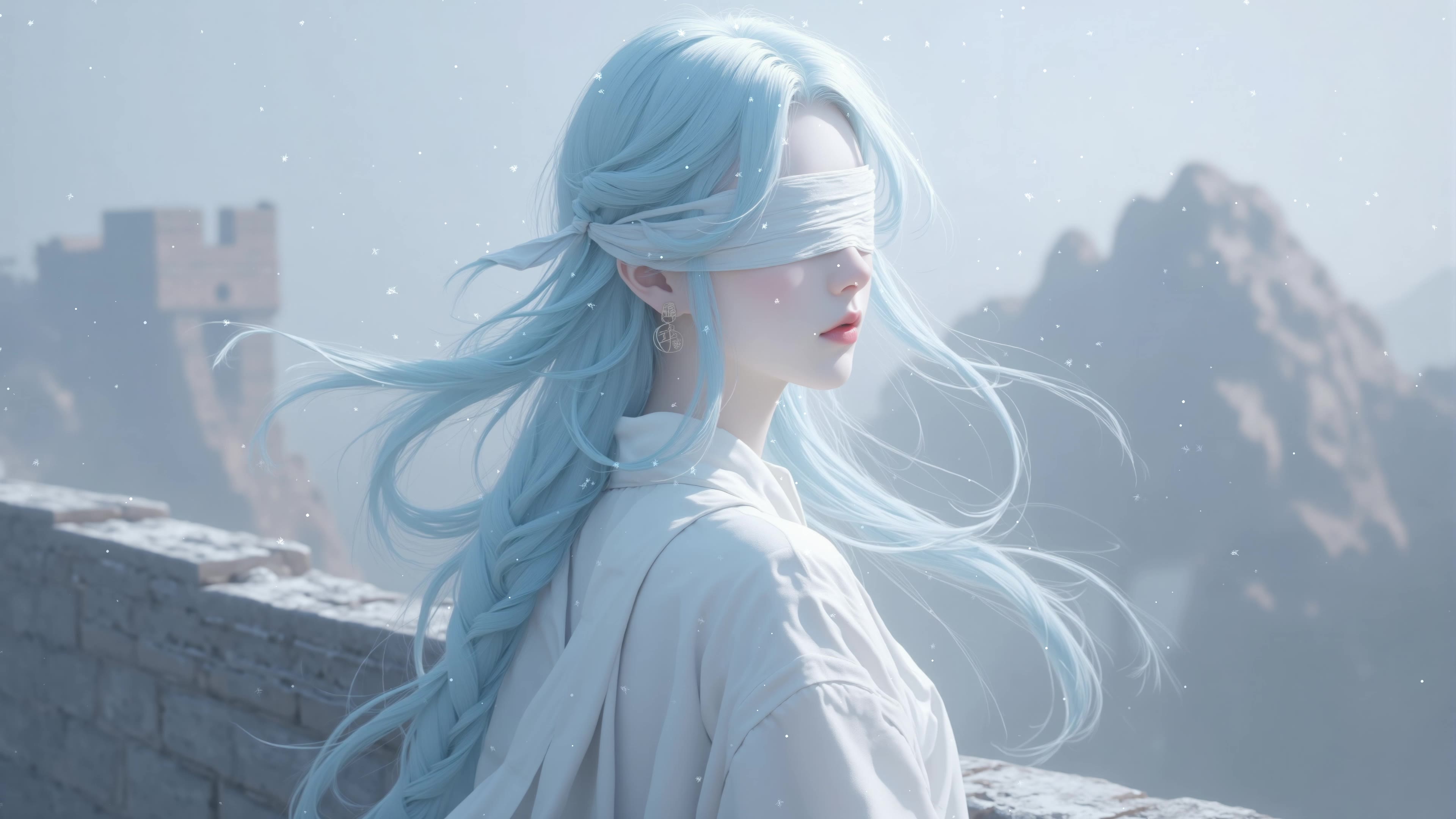 古风蒙眼女神