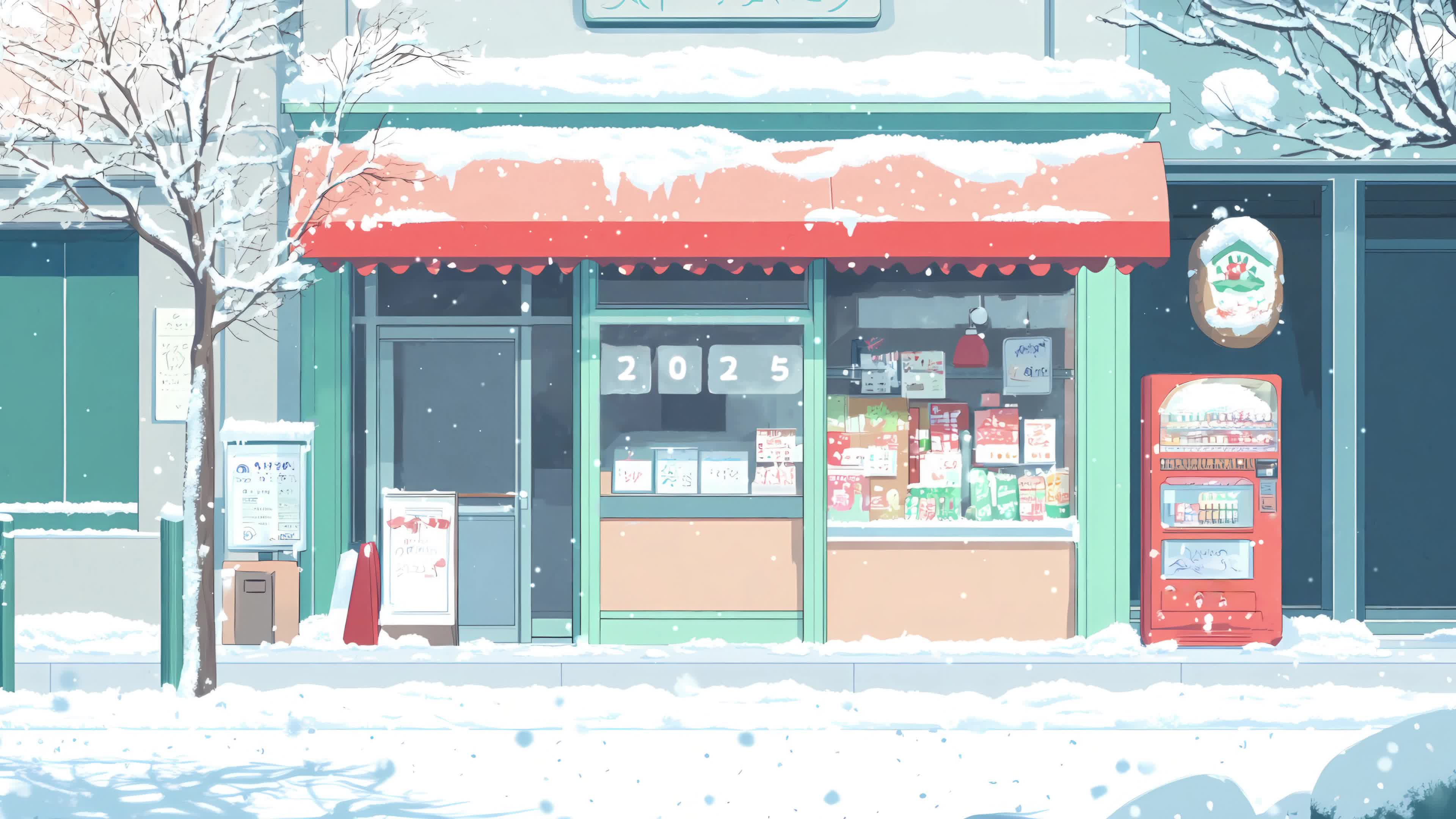 雪景商店