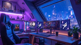 霓虹电竞房间