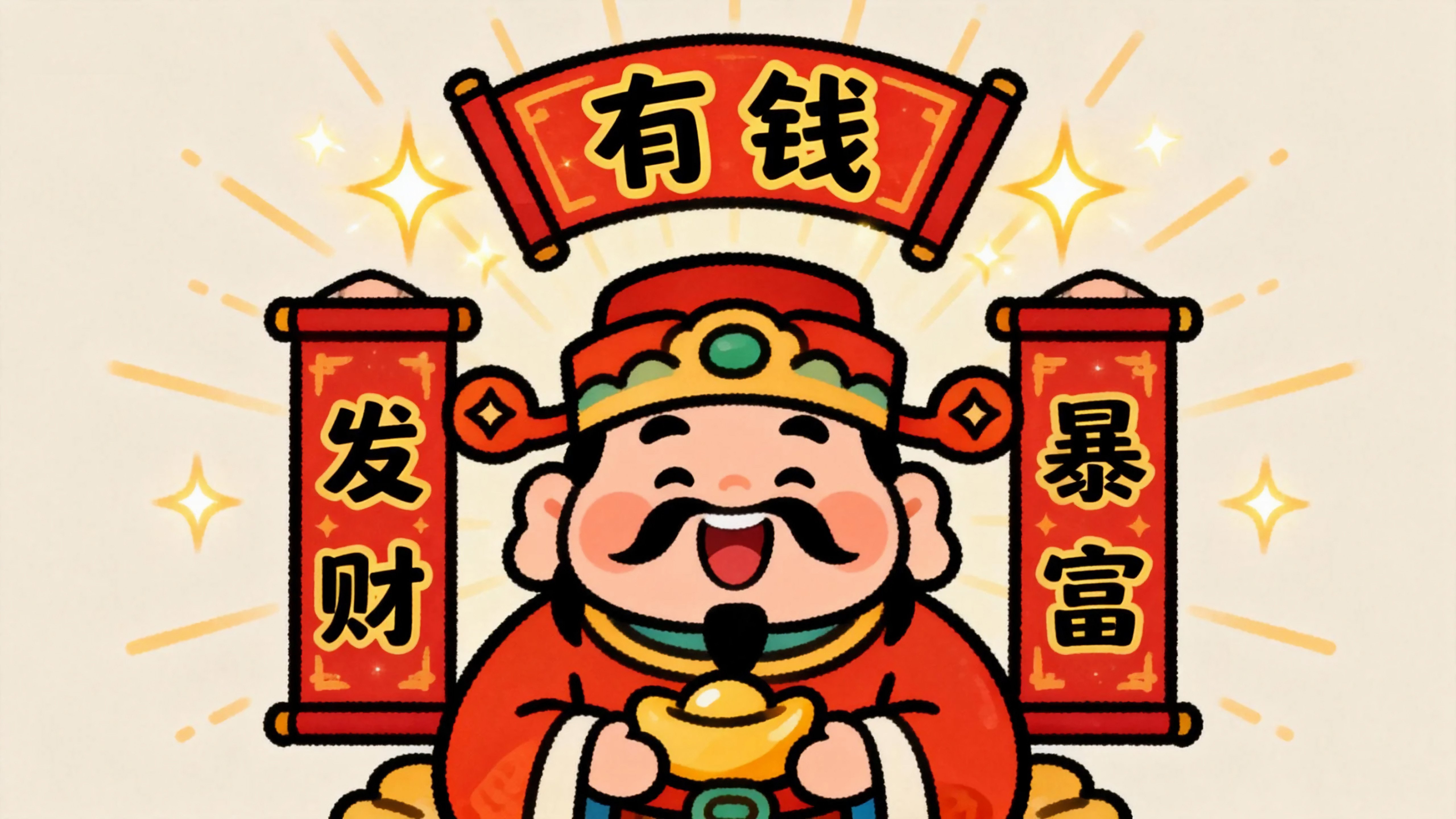 可爱财神爷