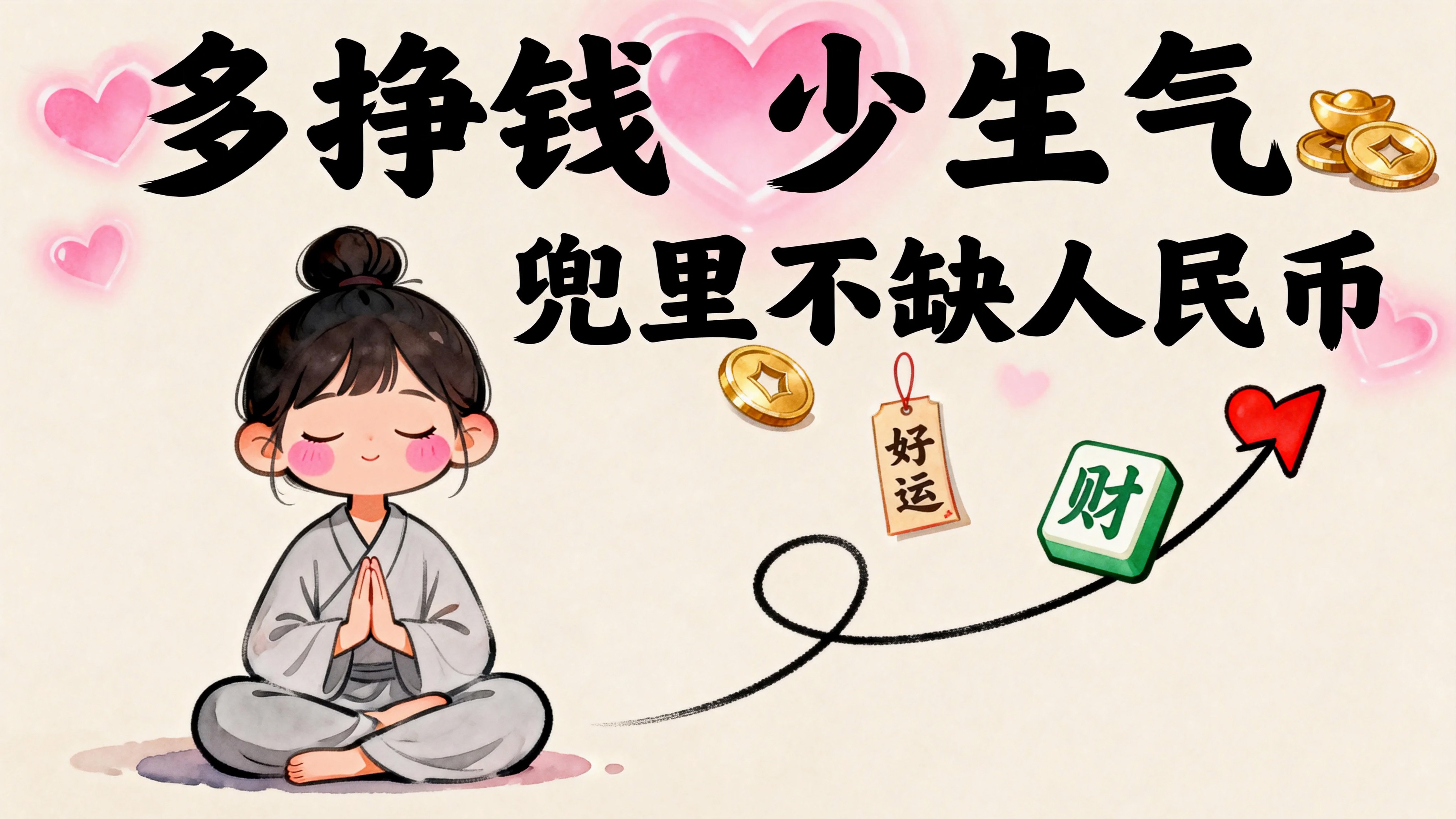 多挣钱少生气