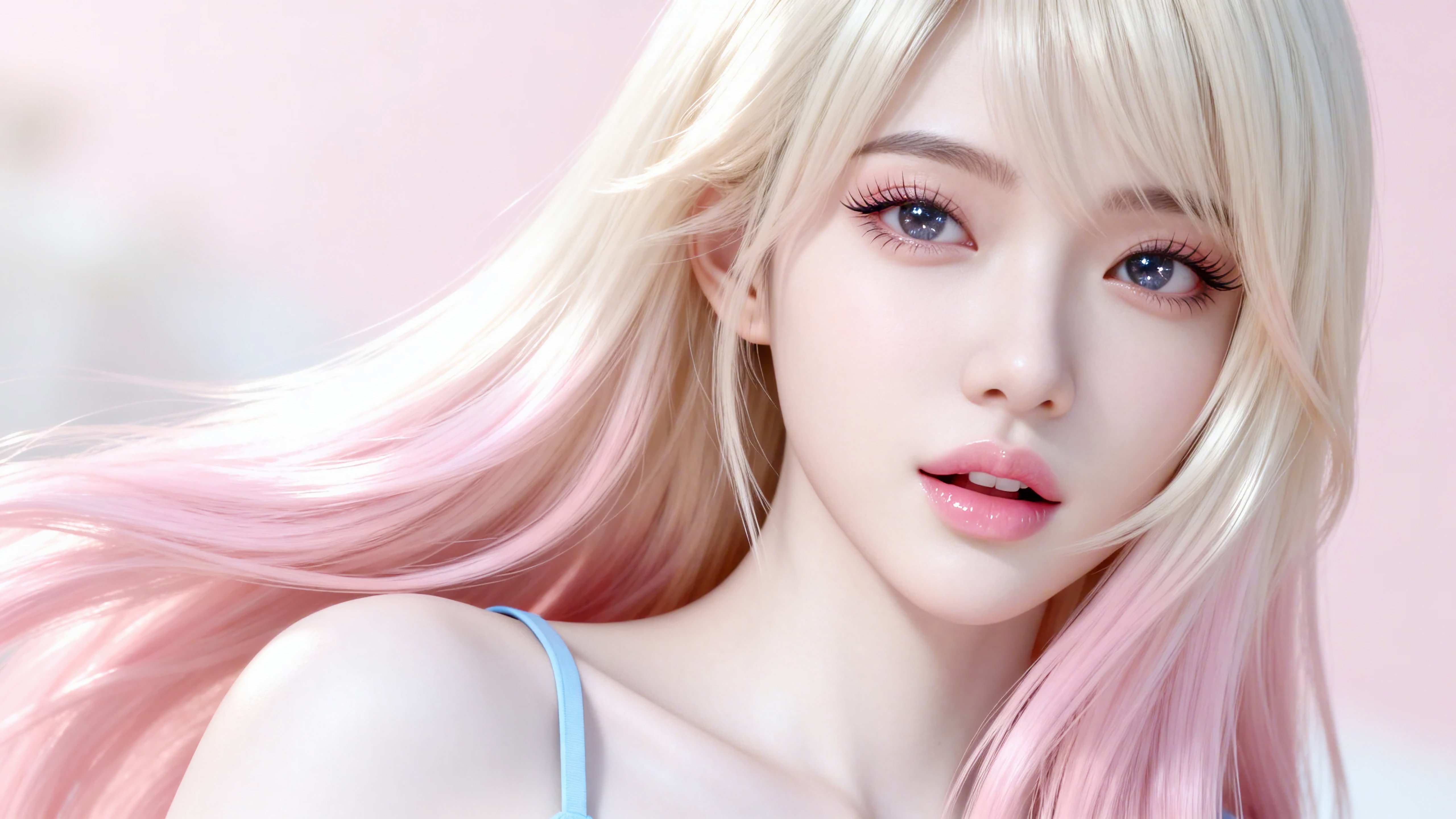 金粉发美女