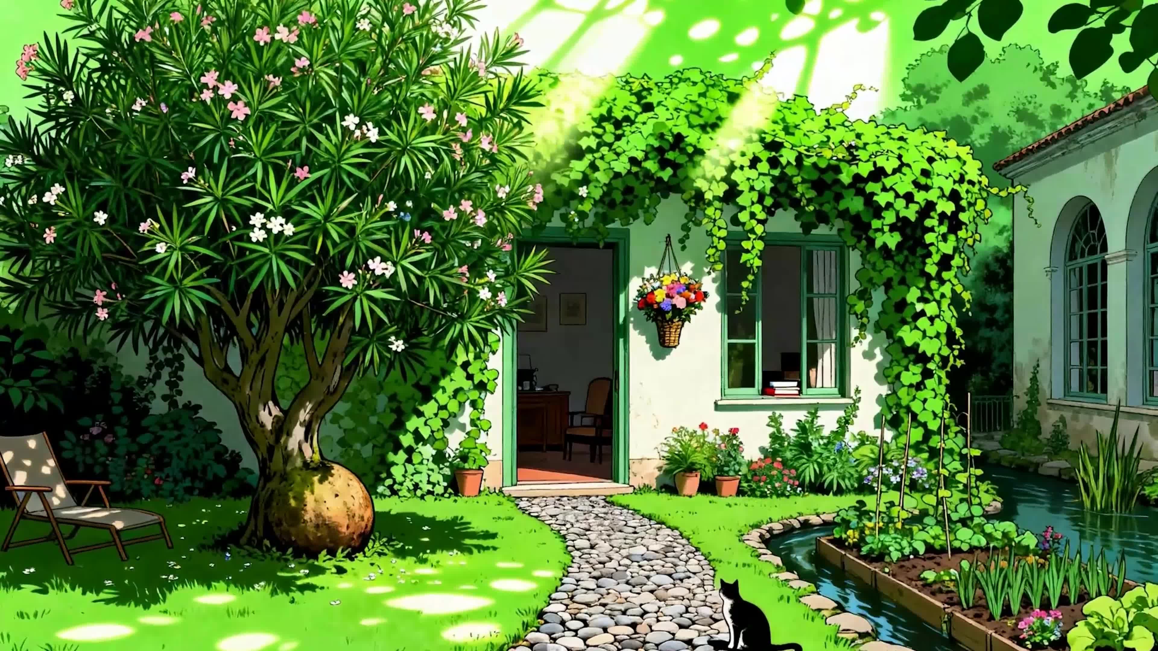 护眼绿景