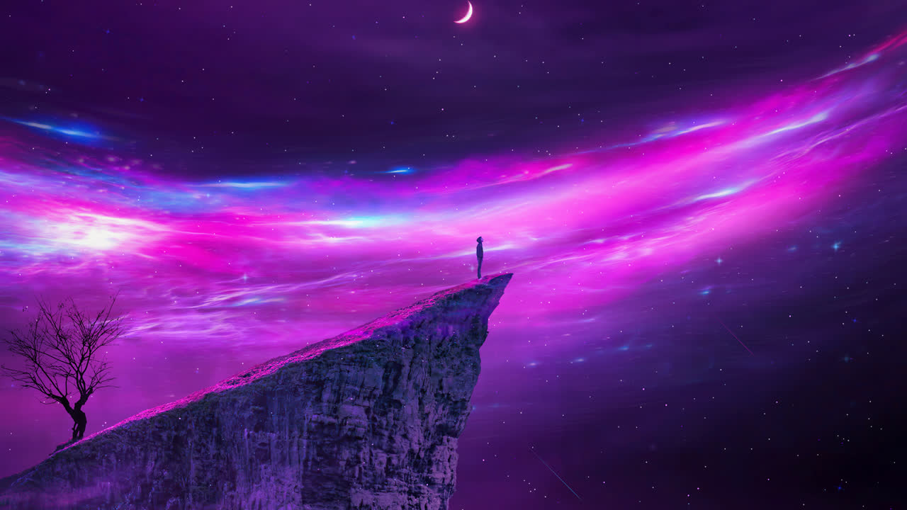 紫星崖瀑 Purple Star cliff Galaxy