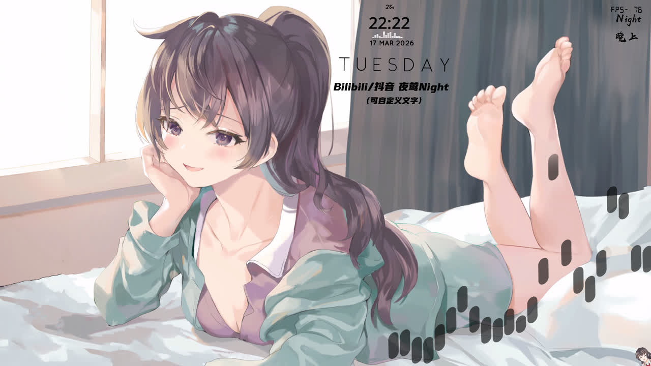 【4k 动态】屑妹妹 周防有希——夜莺Night【不时用俄语小声说真心话的邻桌艾莉同学】