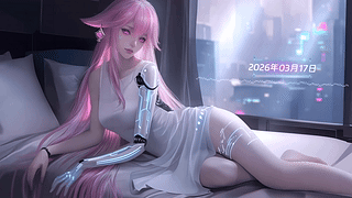 未来科幻神子长腿美女