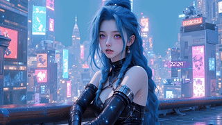 4k赛博城市女孩