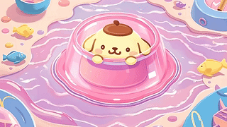 可爱布丁狗