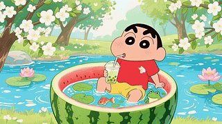 夏日西瓜小新