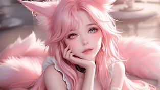 异瞳甜美九尾阿狸 动态壁纸 | 作者：豆子酱edda
