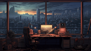 精美卡通风格办公空间 2/beautiful office space cartoon style 2