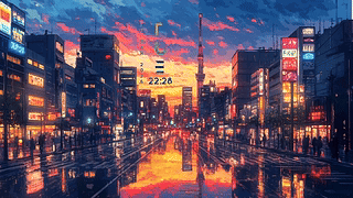 动漫都市插画 3/illustration anime city 3