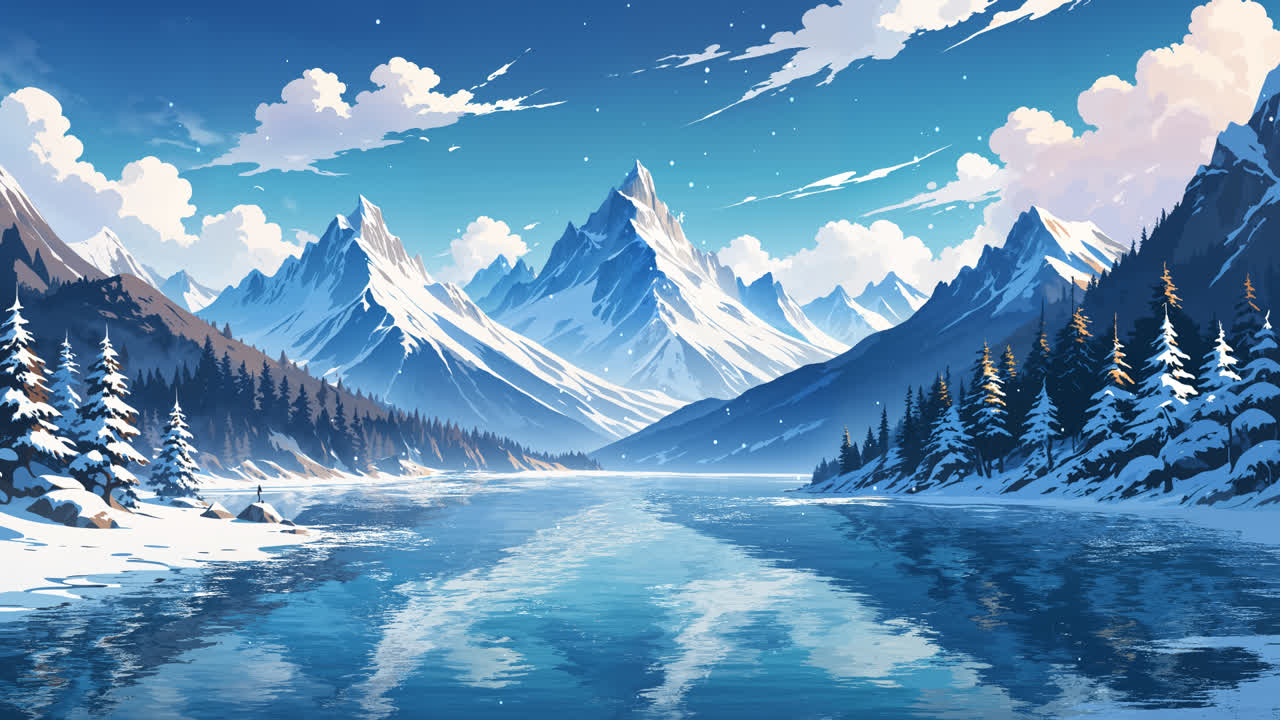 《数字艺术雪景 5》