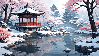 《数字艺术雪景 1》