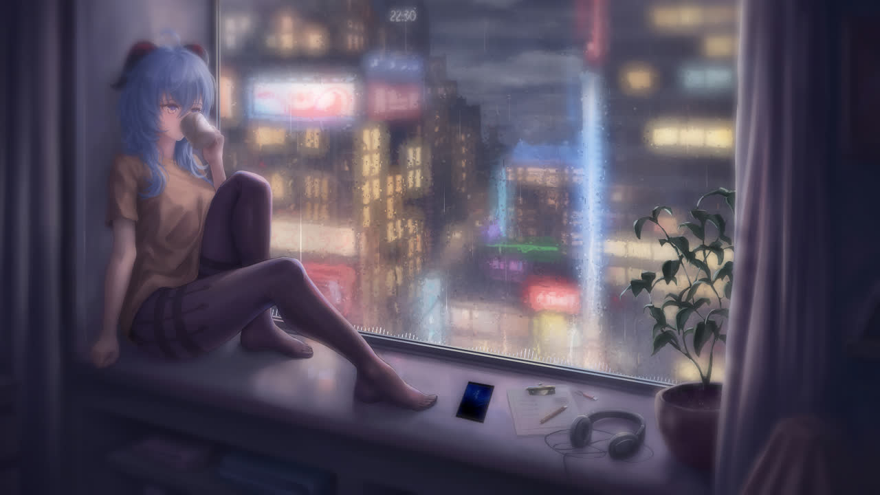 闲适甘雨 [4K超清]/Chilling Ganyu [4k]