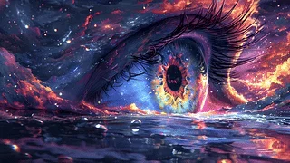 《奇幻眼睛插画》