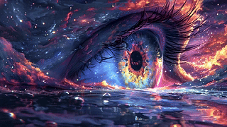 《奇幻眼睛插画》