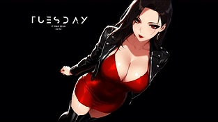 《女孩 | 深色背景 | 深色与彩色版本 | 4K》 动态壁纸 | 作者：Massiv