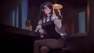 《吉尔 VA-11 Hall-A》 动态壁纸 | 作者：JIANAR