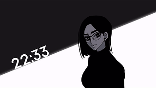 黑白女孩