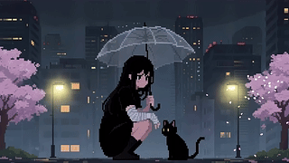 像素动画-小孤独