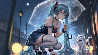双马尾可爱miku
