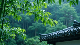 护眼雨滴屋檐