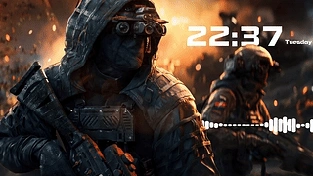 [4K]战地风云2042 卡斯帕 动态视差-时间与音频响应动态壁纸 BATTLEFIELD 2042 动态壁纸 | 作者：cddc1007
