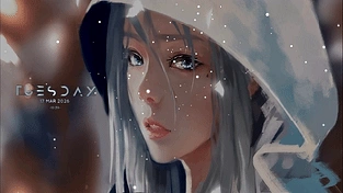 治愈系动漫女孩【4K超清 动态壁纸 | 作者：Nahar