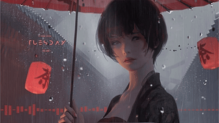 雨中女孩