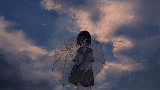 透明雨伞☂️