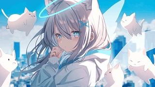 蔚蓝档案猫咪 动态壁纸 | 作者：S37
