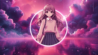 星空下的紫色空间