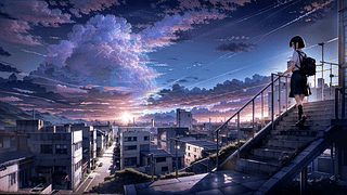 4K城市日落