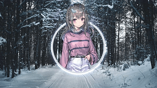 白色冬日森林