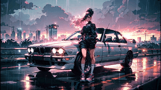 宝马E30333i(1985)-电光日落