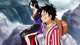 汉库克与路飞同行 -海贼王- 瀑布