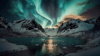 暗夜天幕下的巍峨山脉