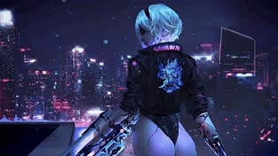 赛博朋克2077 动态壁纸 | 作者：Bewie