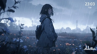 雨中少女【4k】 动态壁纸 | 作者：𝙉𝙞𝙠𝙞𝙨